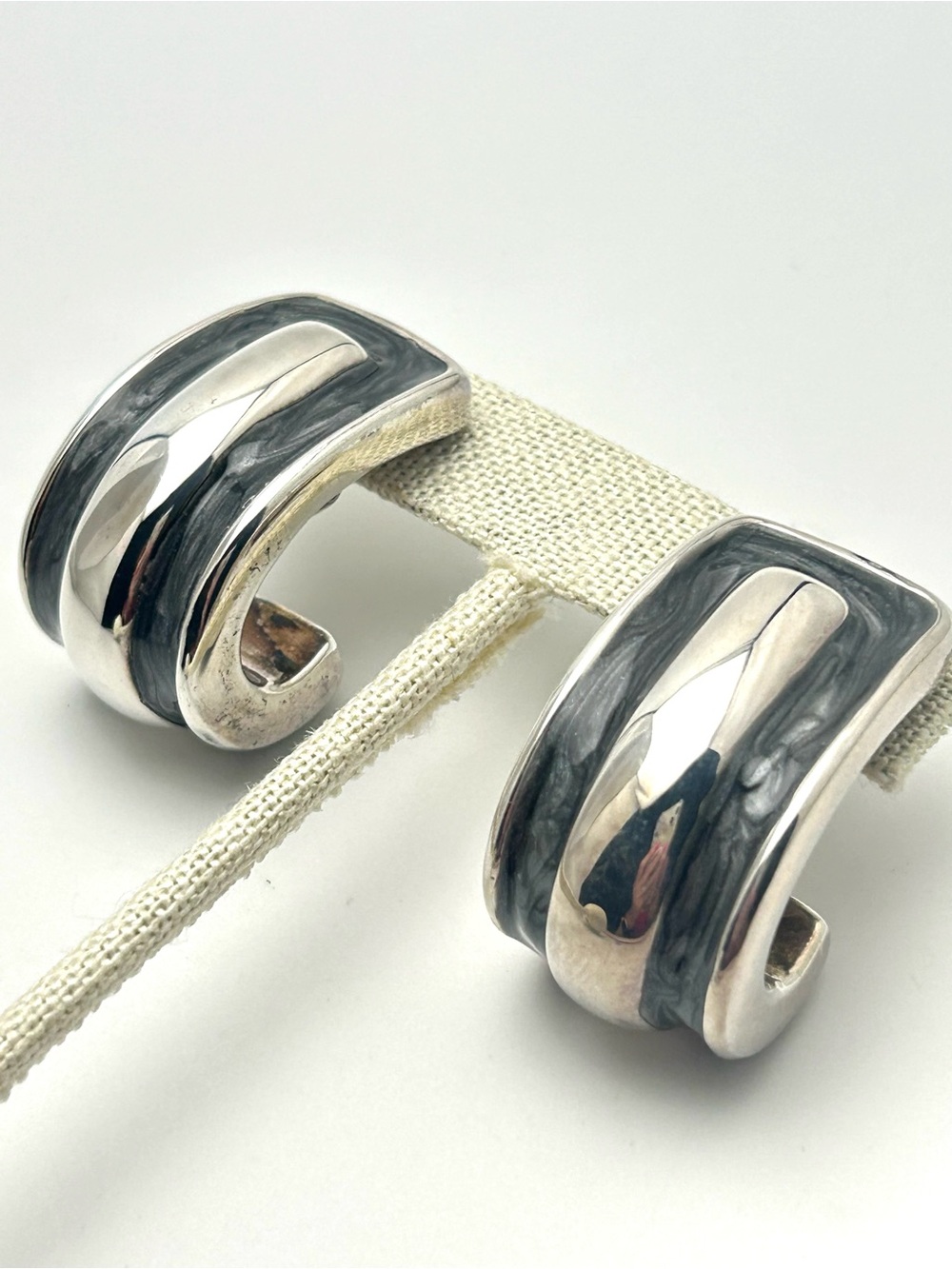 Simon Sebbag SSD Gray and Sterling Silver Earrings